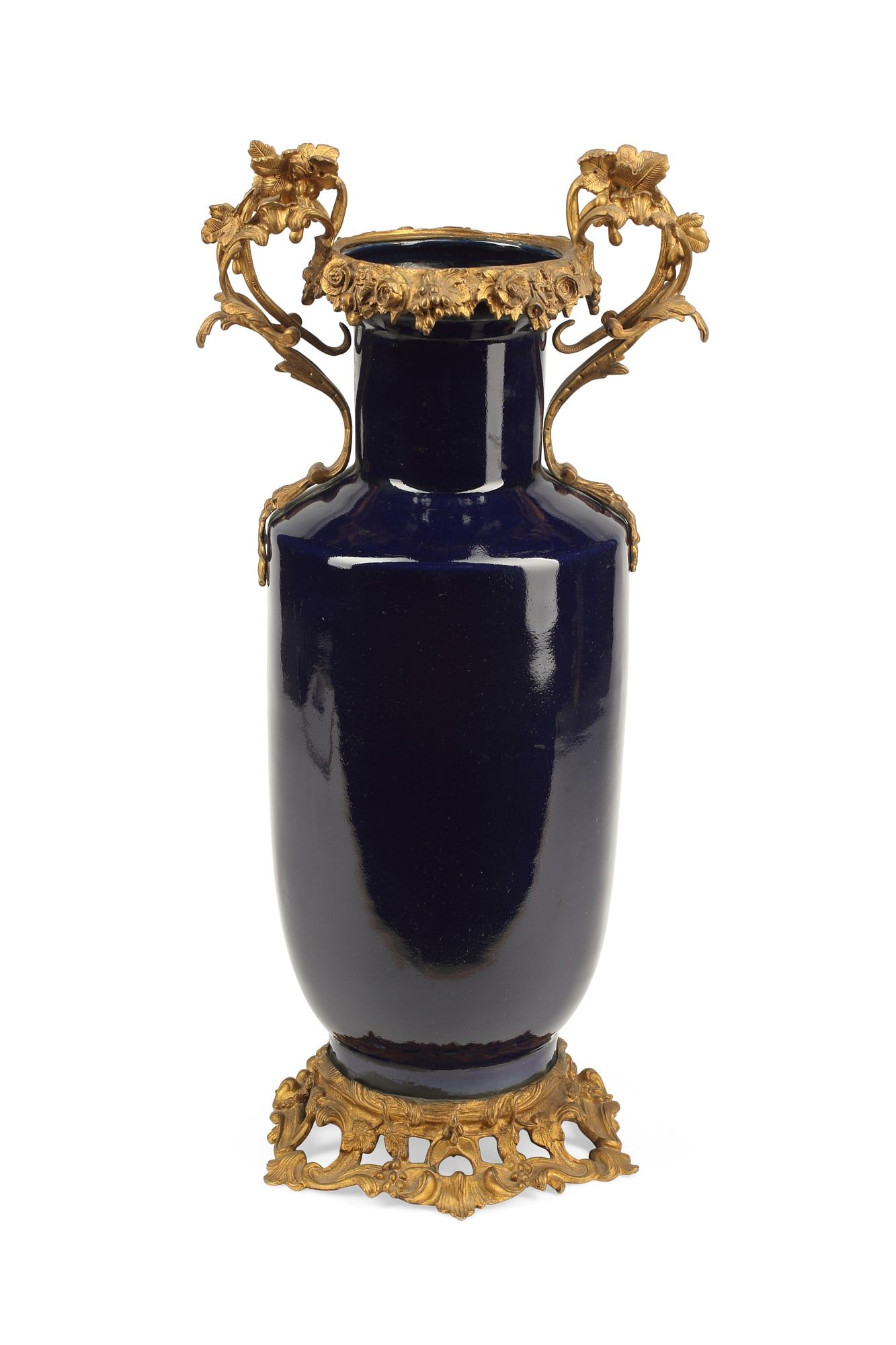 A CHINESE PORCELAIN AND BRONZE