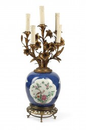 A CHINESE PORCELAIN AND GILT M