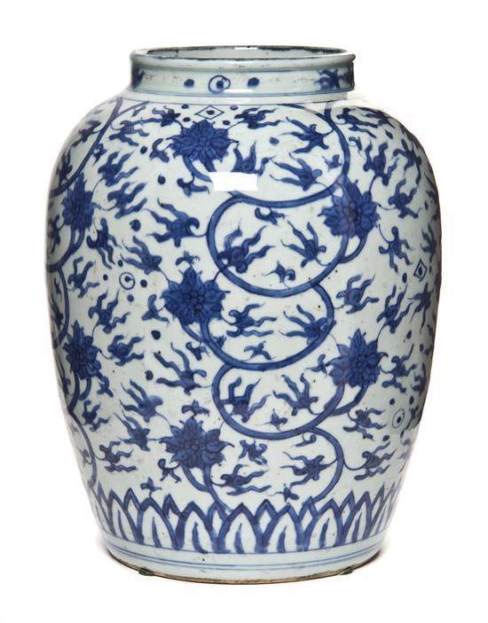 A Chinese Porcelain Baluster Vase