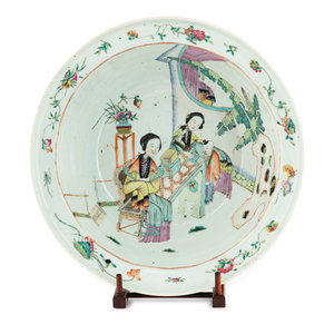 A Chinese Porcelain Basin 19th