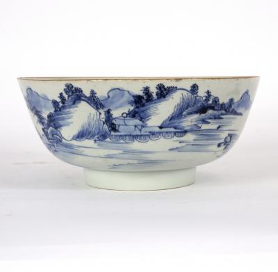 A Chinese porcelain blue and