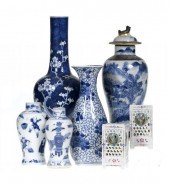 A CHINESE PORCELAIN BOTTLE VAS