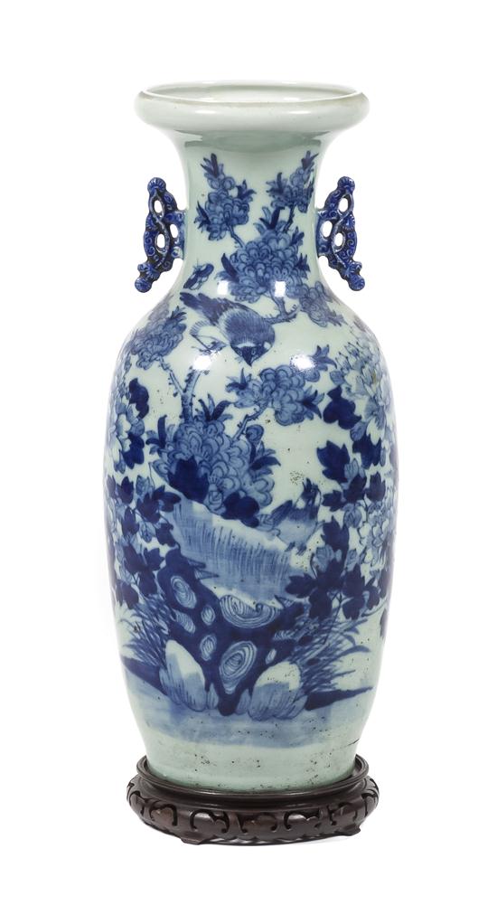 A Chinese Porcelain Celadon Vase of