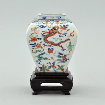 A Chinese Porcelain Doucai Vase