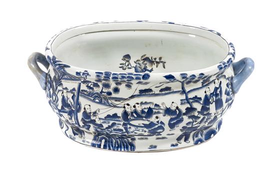 A Chinese Porcelain Foot Bath