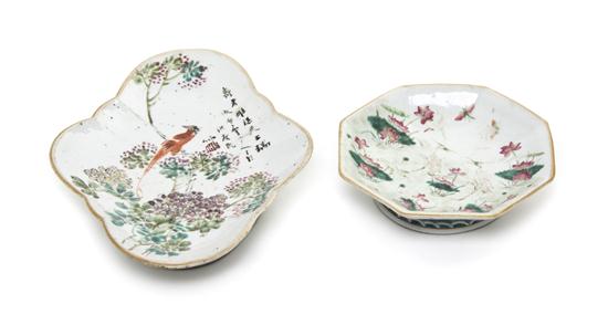 A Chinese Porcelain Footed Dish