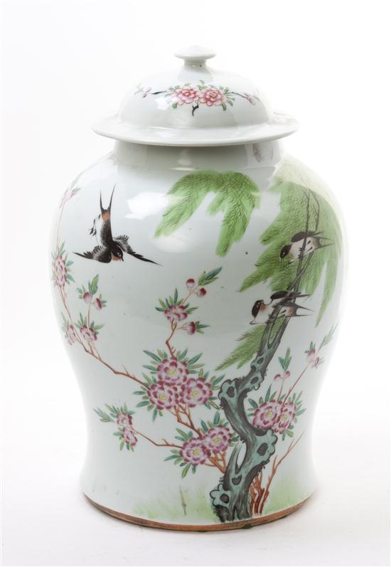 A Chinese Porcelain Ginger Jar of