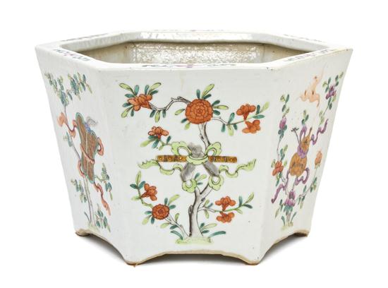 A Chinese Porcelain Hexagonal