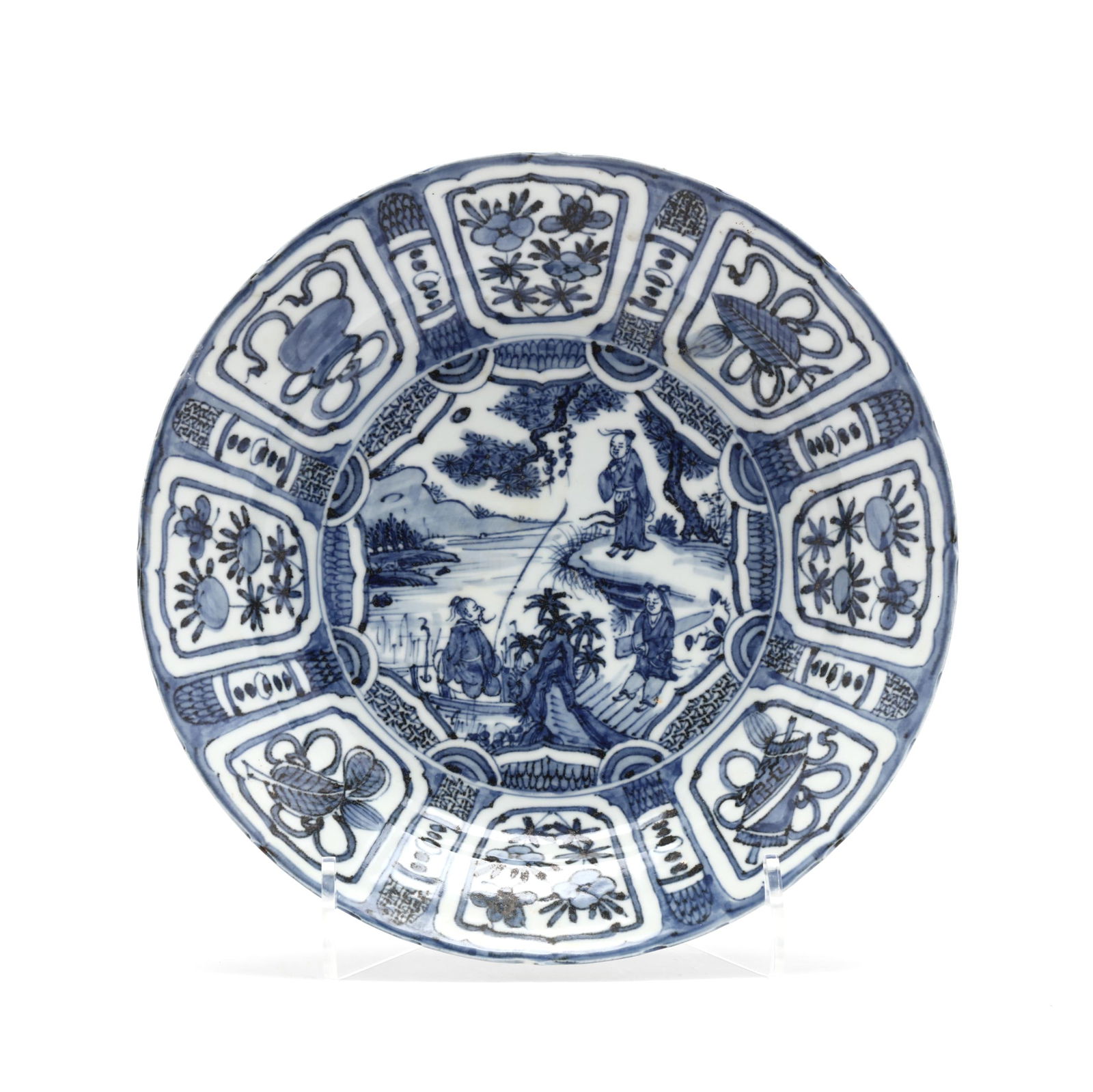 A CHINESE PORCELAIN KRAAK BLUE