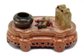 A CHINESE PORCELAIN SCHOLAR'S