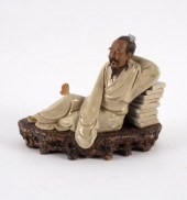 A Chinese pottery figure by Li