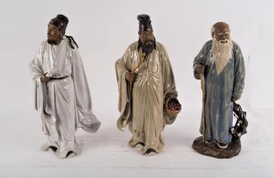 A Chinese pottery figure by Liu
