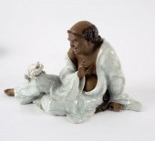 A Chinese pottery figure by Li