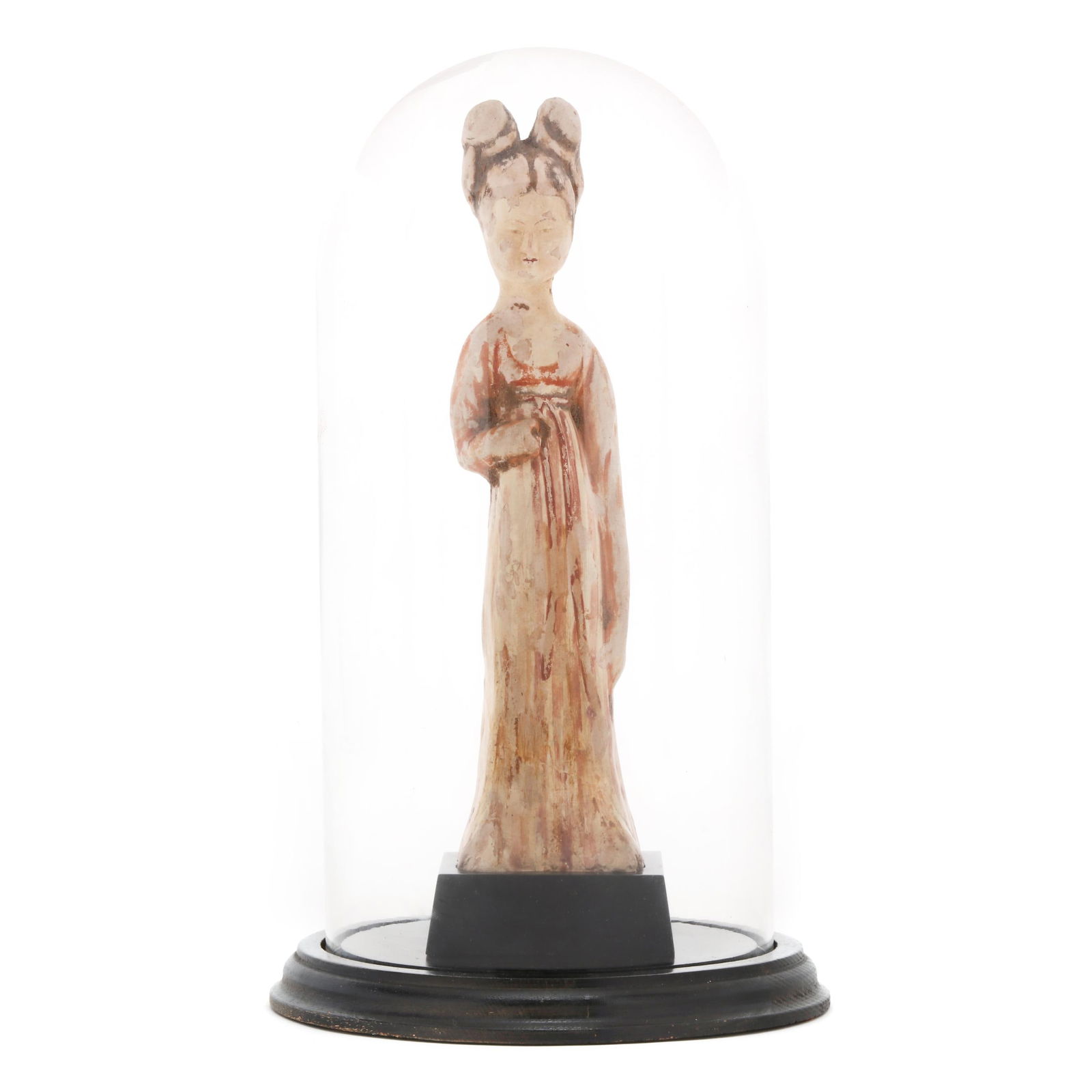 A CHINESE POTTERY TOMB FIGURE OF
