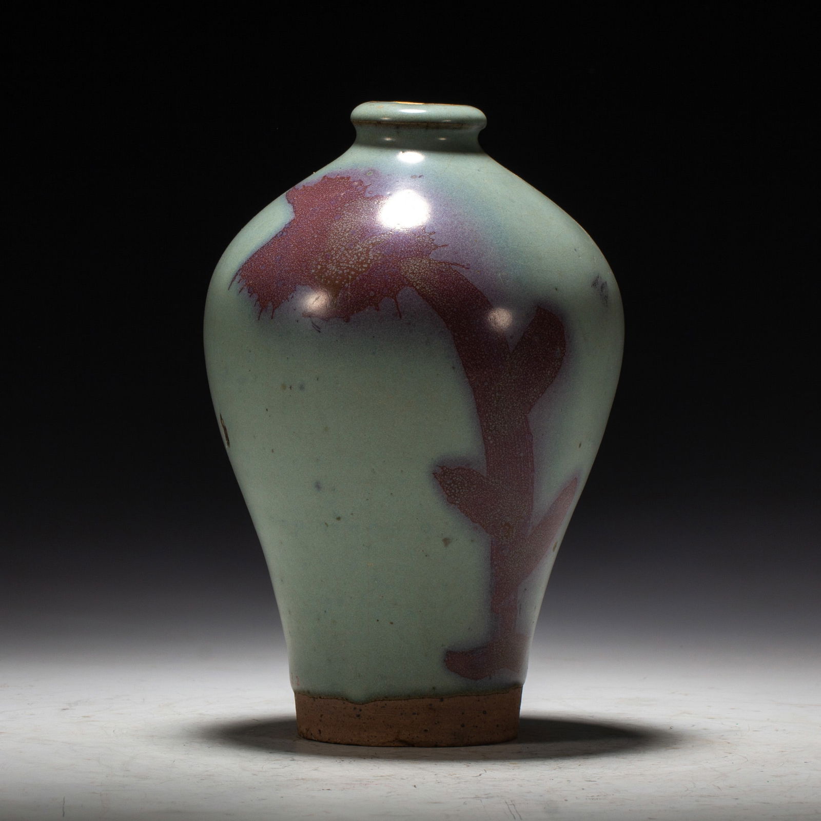 A CHINESE PURPLE SPLASHED