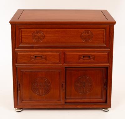 A Chinese record cabinet, 85cm wide