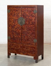 A CHINESE RED AND GILT LACQUER
