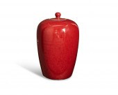 A CHINESE RED FLAMBé GLAZED CE