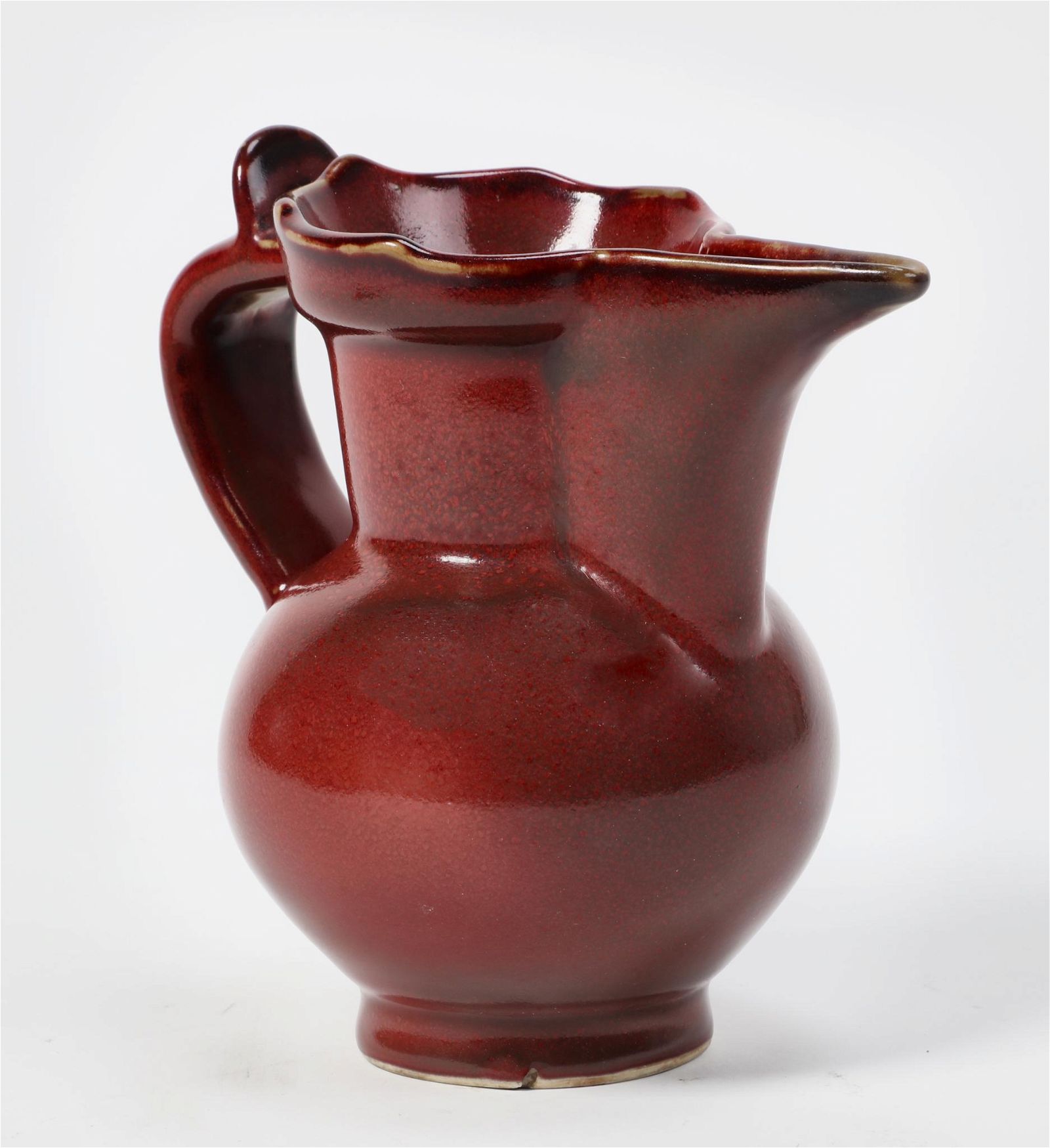 A CHINESE RED GLAZED PORCELAIN