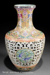 A Chinese Reticulated Famille