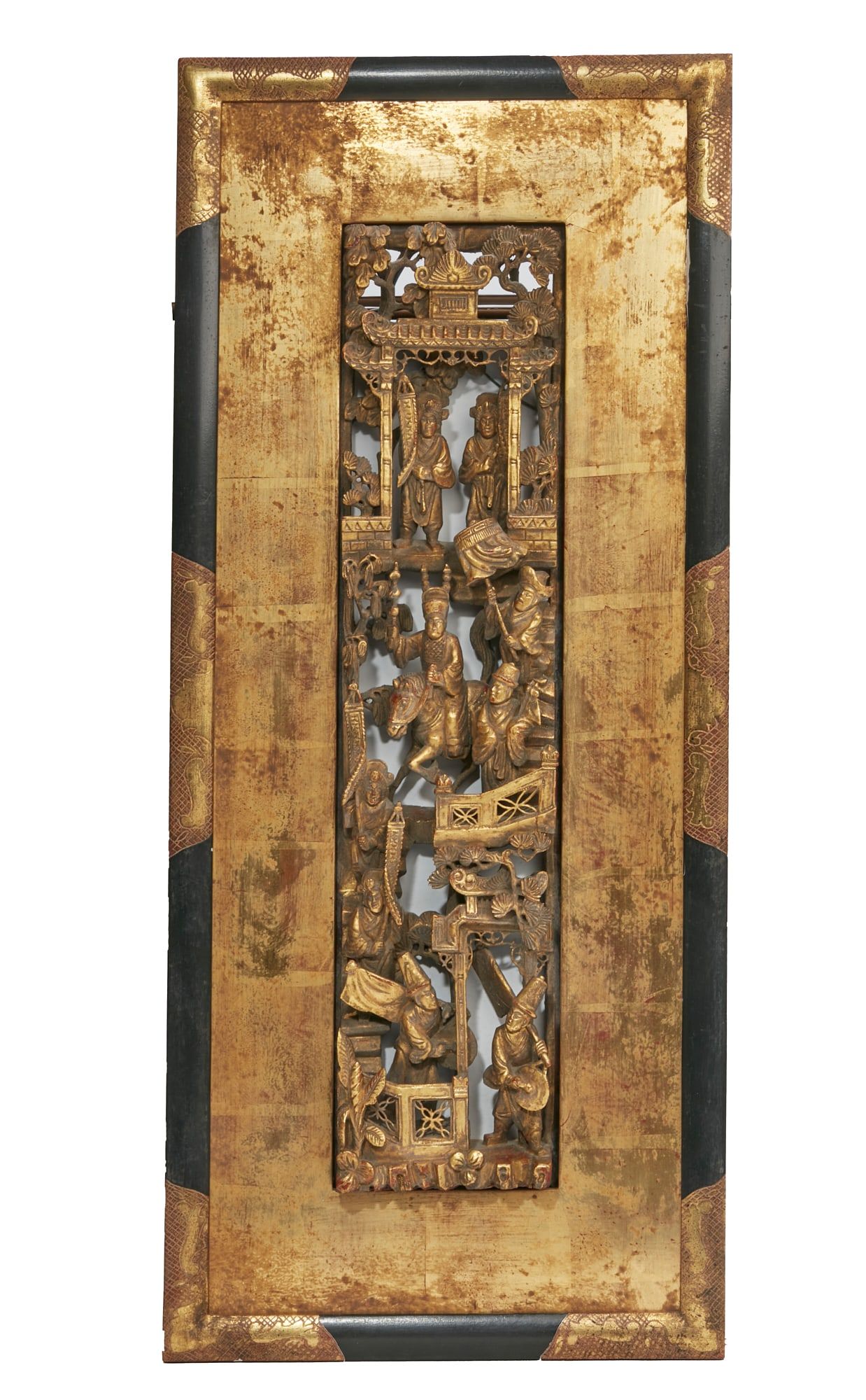A CHINESE RETICULATED RELIEF OF A
