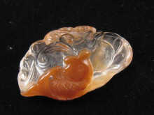 A Chinese rock crystal carved