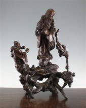 A Chinese rootwood carving of