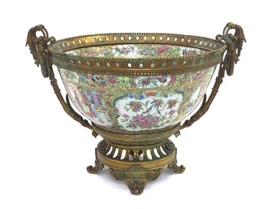A Chinese Rose Medallion Center