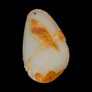 A Chinese Russet and White Jade