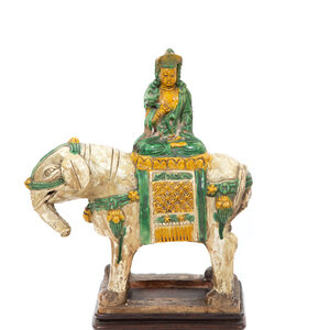 A Chinese Sancai Glazed Ceramic