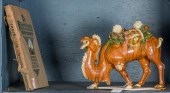 A CHINESE SANCAI GLAZED POTTER