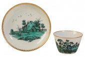 A CHINESE SAUCER PAINTED “EN C