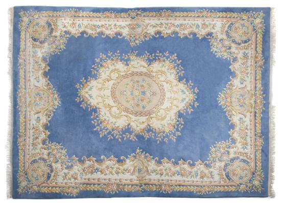A Chinese Savonnerie Style Wool