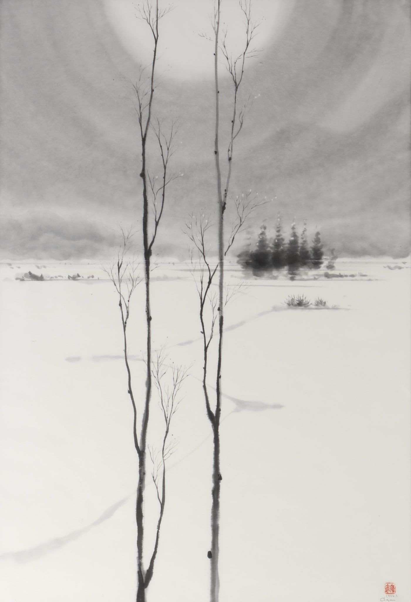A CHINESE SCHOOL PAINTING OF A