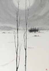 A CHINESE SCHOOL PAINTING OF A