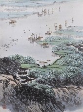 A Chinese Scroll Painting afte
