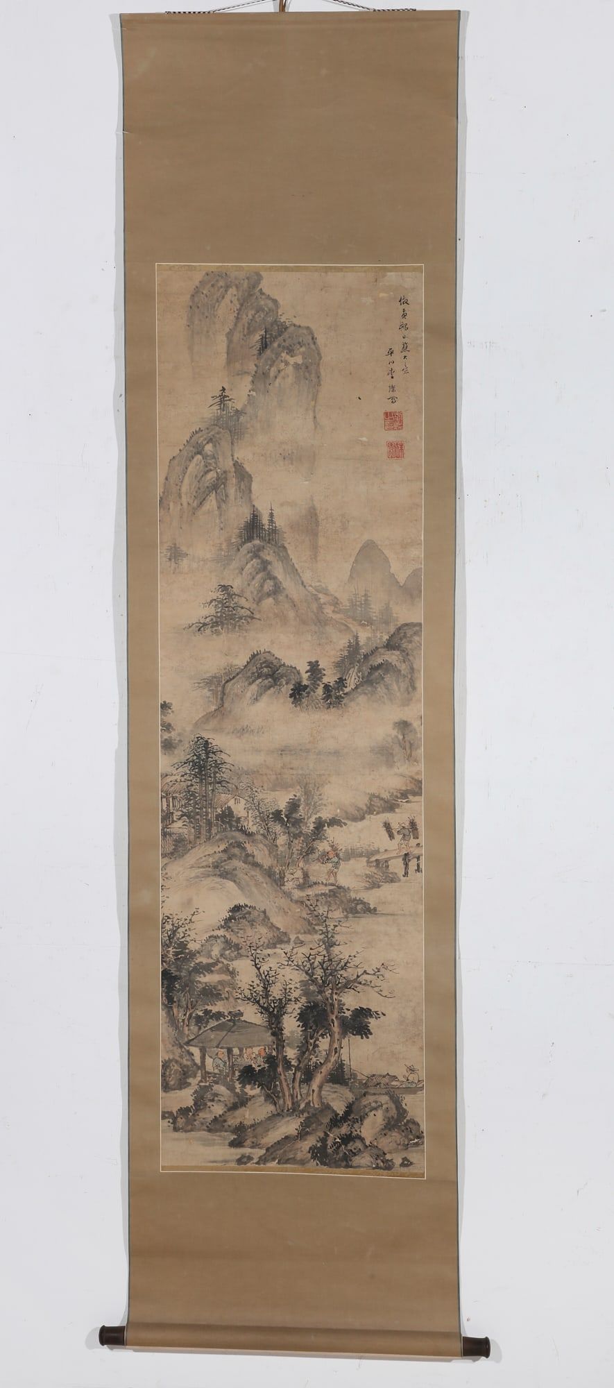 A CHINESE SCROLL PAINTING,