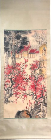 A CHINESE SCROLL PAINTINGHt.13