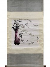A CHINESE SCROLL PAINTINGHt.67