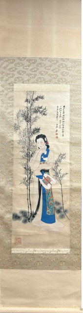 A CHINESE SCROLL PAINTINGHt.78