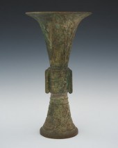 A Chinese Shang Style Bronze G