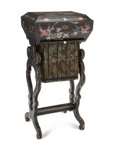 A CHINESE SHELL INLAID LACQUER