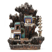 A CHINESE SHIWAN GLAZED POTTER