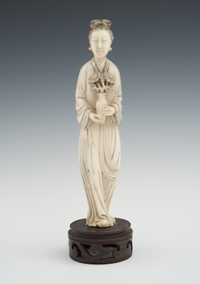 A Chinese Signed Carved Ivory