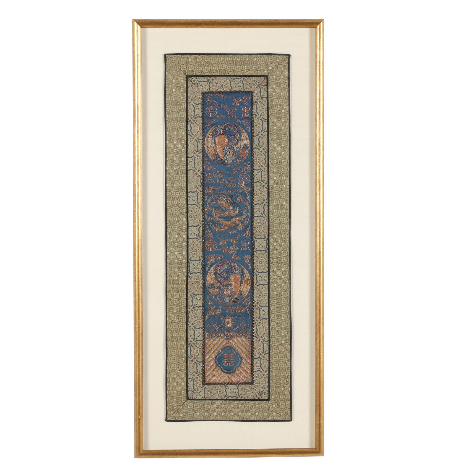 A CHINESE SILK AND METALLIC WEDDING