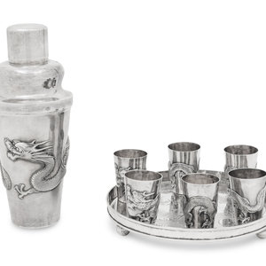 A Chinese Silver 'Dragon'