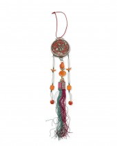 A CHINESE SILVER LOCKET PENDAN
