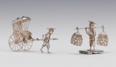 A Chinese Silver Miniature Ric