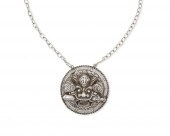 A CHINESE SILVER PENDANTA Chin