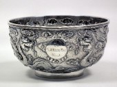 A Chinese silvery metal circul